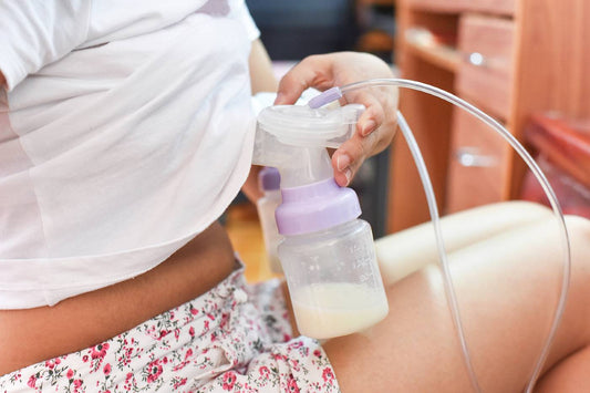Mum power pumping to increase milk supply