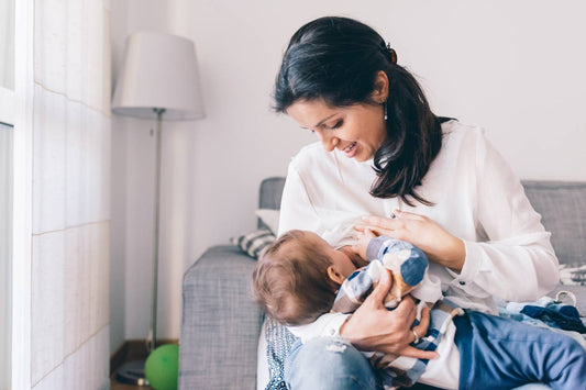Mum breastfeeding a baby